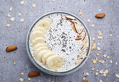 Banana Chia Seeds Pudding